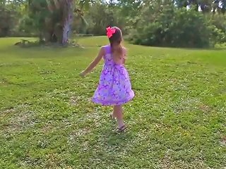 A Young Girl Seeks Out Easter Eggs To Spread Her Legs
